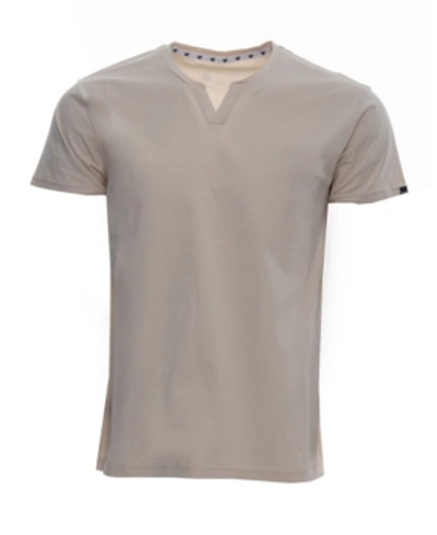 Shop X-ray Men's Basic Notch Neck Short Sleeve T-shirt In Sand