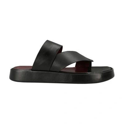 Shop Staud Fly Sandals In Black