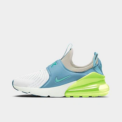 Shop Nike Big Kids' Air Max 270 Extreme Casual Shoes In Light Bone/tropical Twist-white-cerulean