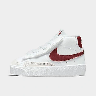 Shop Nike Kids' Toddler Blazer Mid '77 Casual Shoes In White/team Red-white-black