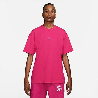 Shop Nike Men's Sportswear Premium Essential T-shirt In Fireberry