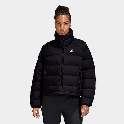 Shop Adidas Originals Adidas Women's Helionic Relaxed Fit Down Jacket In Black