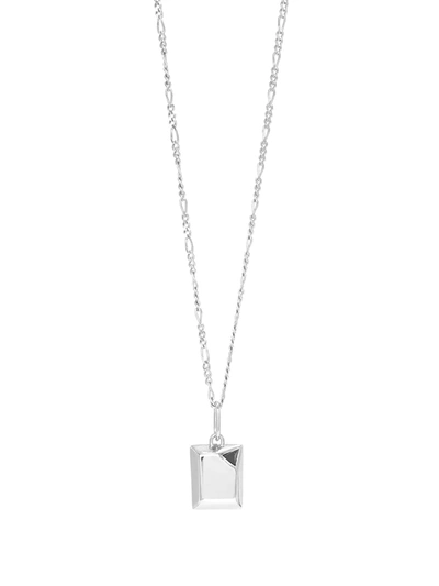 Shop Capsule Eleven Jewel Beneath Signet Pendant Necklace In Silber