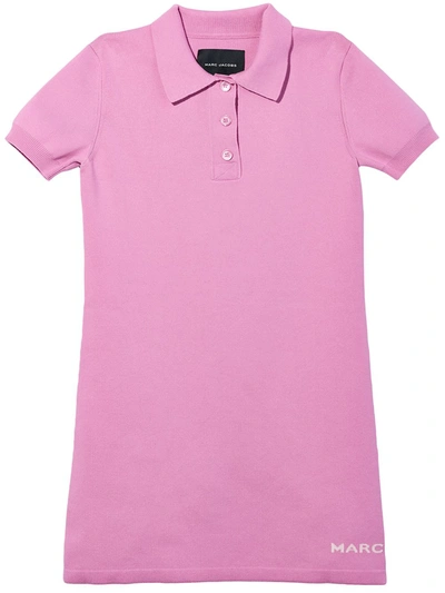 Shop Marc Jacobs The Tennis Polo Shirt Dress In Rosa