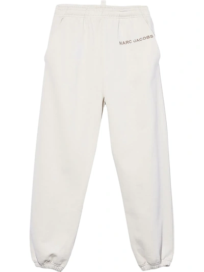 Shop Marc Jacobs Logo-print Cotton Sweatpants In Weiss