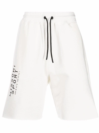 Shop Missoni Sport Logo-print Shorts In Weiss