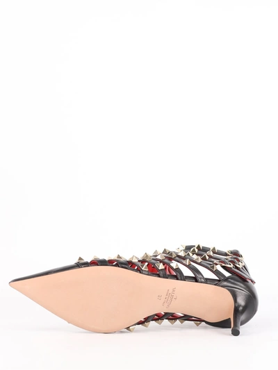 Shop Valentino Rockstud Alcove Ankle Boots In Black