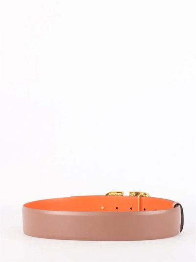 Shop Valentino Vlogo Signature Reversible Belt In Multicolor