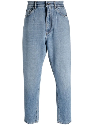 Shop Dolce & Gabbana Tapered-leg Jeans In Blue