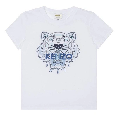 Shop Kenzo Blue Tiger T-shirt