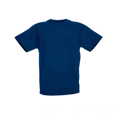 Shop Fruit Of The Loom Childrens/teens Original Short Sleeve T-shirt (navy) In Blue
