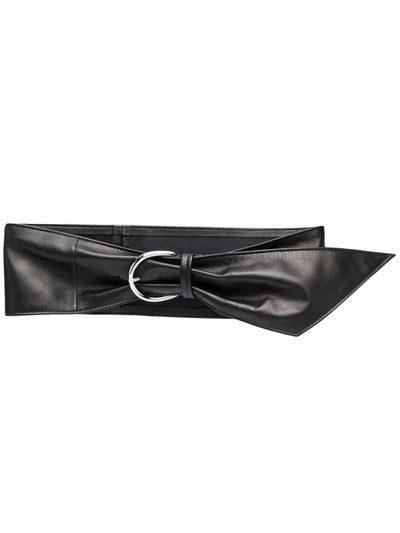 Shop Isabel Marant Luiza Leather Belt In Schwarz