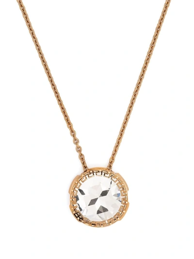 Shop Versace Gold-tone Crystal Necklace