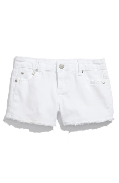 Shop Tractr Frayed Shorts In White