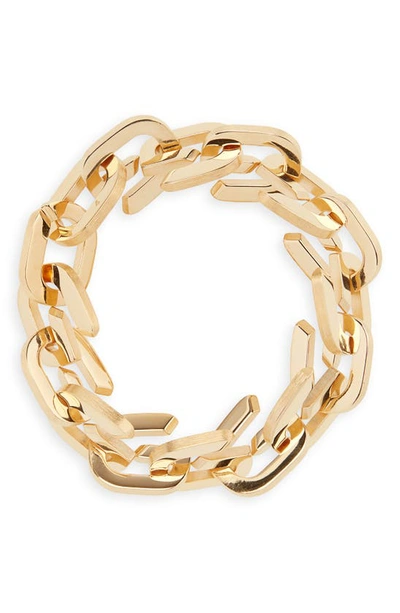 Shop Givenchy Medium G-link Bracelet In Golden Yellow