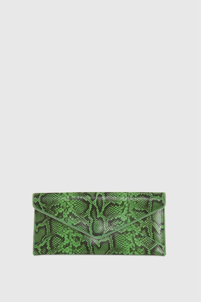 Shop Rebecca Minkoff Leo East West Clutch In Jungle