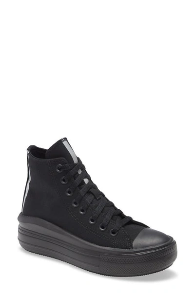 Shop Converse Chuck Taylor(r) All Star(r) Move High Top Platform Sneaker In Black/ White/ Black