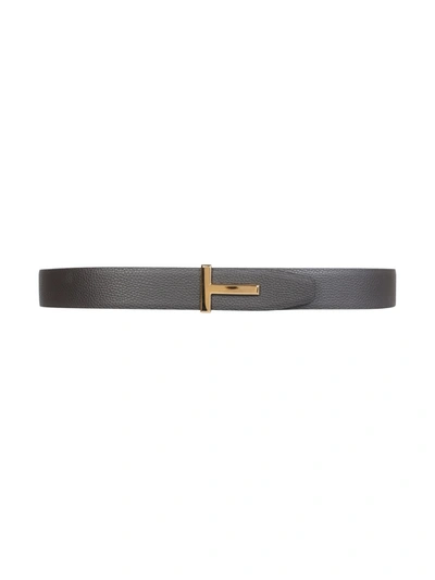 Shop Tom Ford Belt With T-buckle In Brown