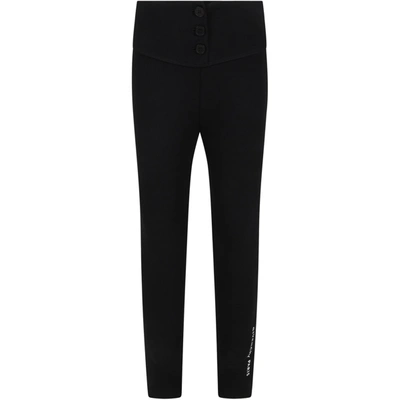 Shop Givenchy Black Leggings For Girl With Logo