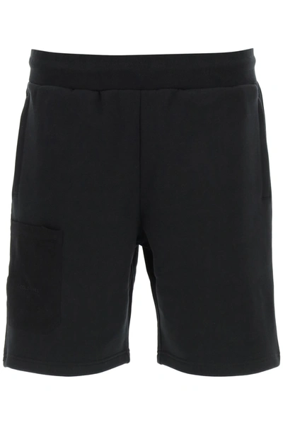 Shop A-cold-wall* Jogging Shorts With Logo Patch In Black (black)