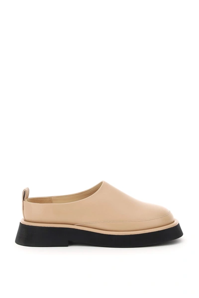 Shop Wandler Rosa Leather Loafers In Blush (pink)