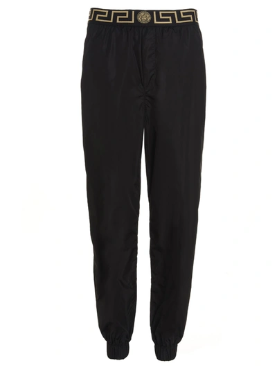 Shop Versace Gym Sweatpants In Black