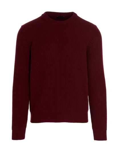 Shop Roberto Collina Sweater In Burgundy