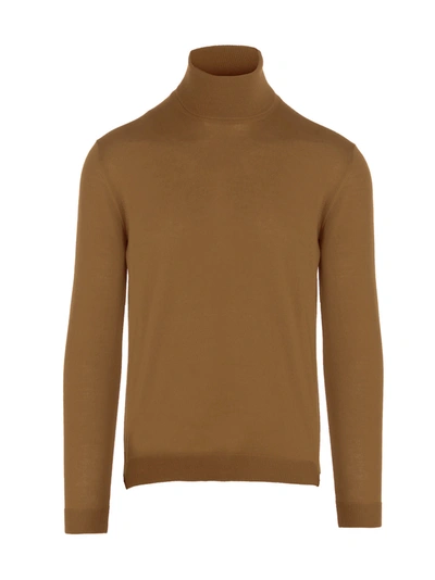 Shop Roberto Collina Turtleneck Sweater In Beige