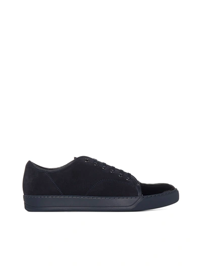 Shop Lanvin Sneakers In Dark Blue Dark Blue