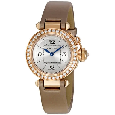 Shop Cartier Miss Pasha 18kt Rose Gold Diamond Watch Wj124026 In Gold Tone,pink,rose Gold Tone,silver Tone