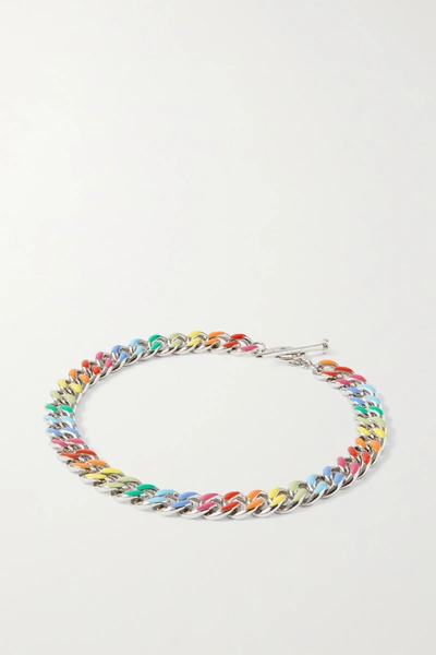 Shop Fry Powers Unicorn Rainbow Sterling Silver And Enamel Necklace