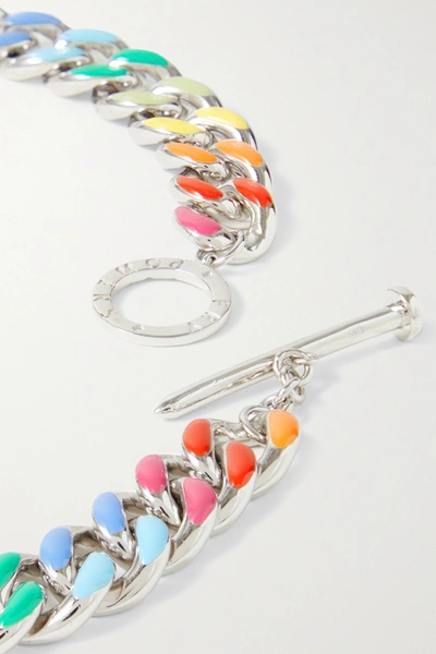 Shop Fry Powers Unicorn Rainbow Sterling Silver And Enamel Necklace