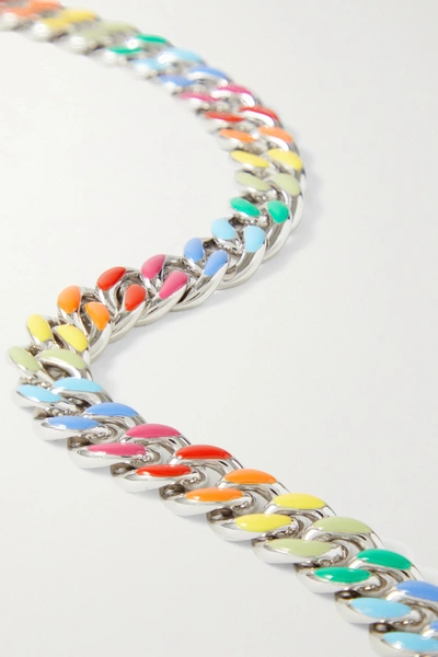 Shop Fry Powers Unicorn Rainbow Sterling Silver And Enamel Necklace