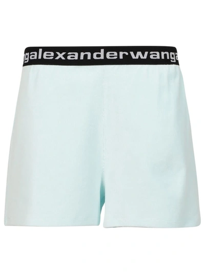 Shop Alexander Wang T Corduroy Shorts Clear Water Blue