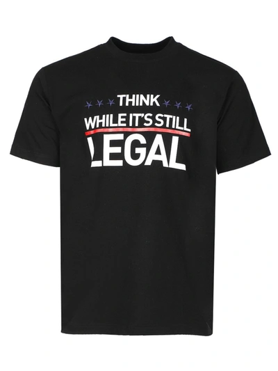 Shop Vetements Human Rights T-shirt Black