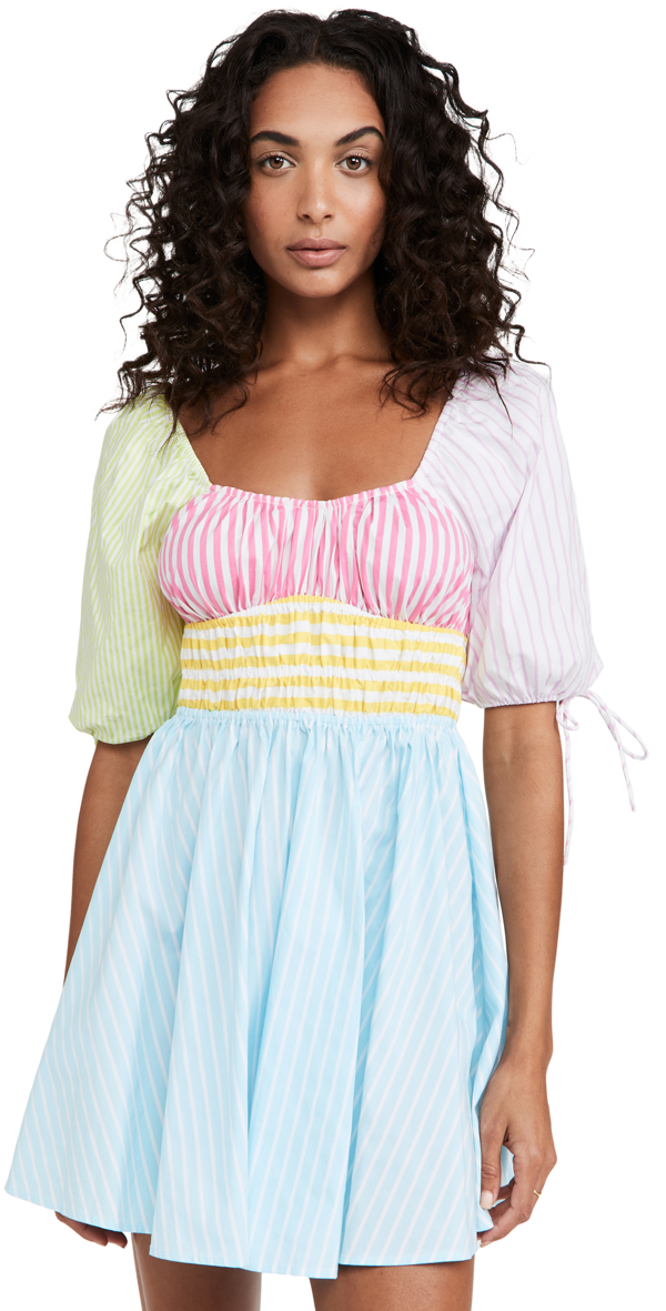 完売 ワンピース レディース Staud スタウド ワンピース ドレス Multi Stripe Dress Topsail ロング マキシ丈 Sutevalle Org