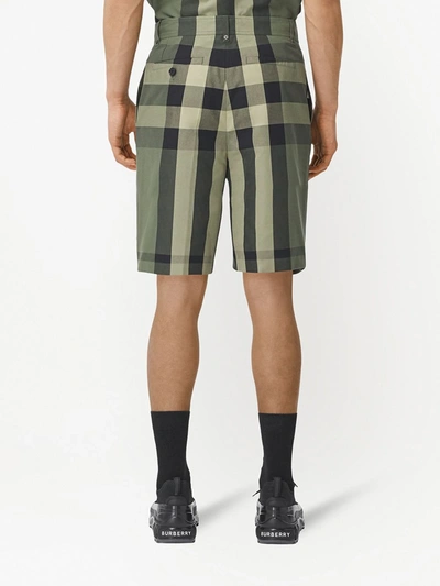 Shop Burberry Check-print Tailored Shorts In Archive Beige