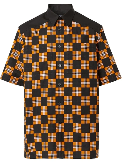 Shop Burberry Vintage Check-print Shirt In Brown