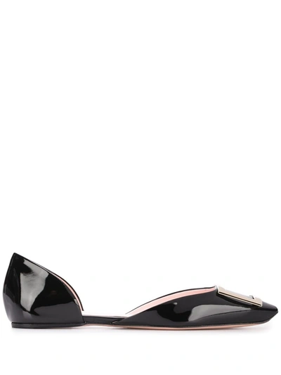 Shop Roger Vivier Flat Shoes Black