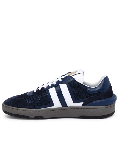 Shop Lanvin Sneakers Clay Low Top Blu In Navy