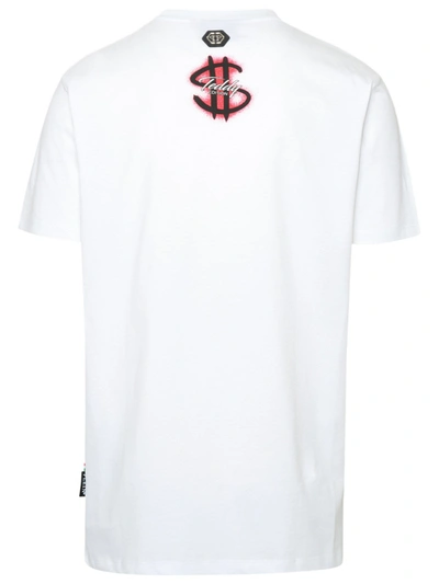 Shop Philipp Plein White Cotton Teddy Bear T-shirt