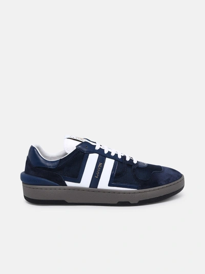 Shop Lanvin Sneakers Clay Low Top Blu In Navy