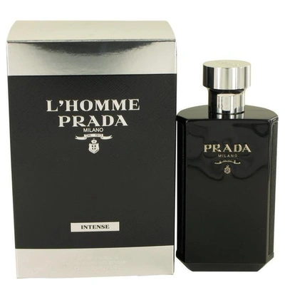 Shop Prada L'homme Intense By  Eau De Parfum Spray 3.4 oz