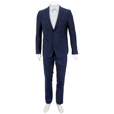 Shop Burberry Mens Stirling Wool Mohair Suit In Navy