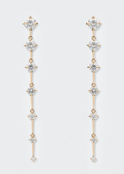 Shop Fernando Jorge Sequence Medium Earrings With Diamonds In Yg