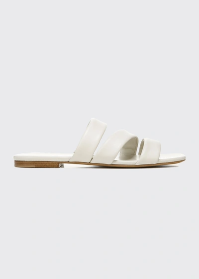 Shop Vince Dallas Caged Flat Sandals In Off White