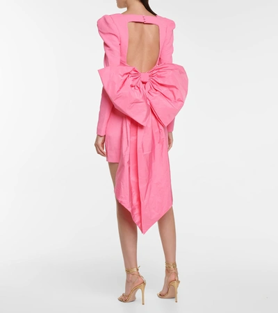 Shop Rebecca Vallance Montez Crêpe Minidress In Pink