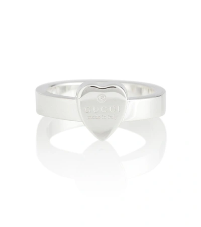 Shop Gucci Heart-detail Sterling Silver Ring