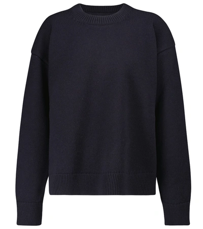 Shop Jil Sander Wool-blend Sweater In Blue