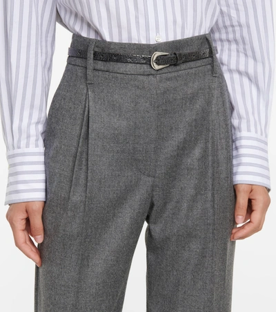 Brunello Cucinelli Leather Belt In Black